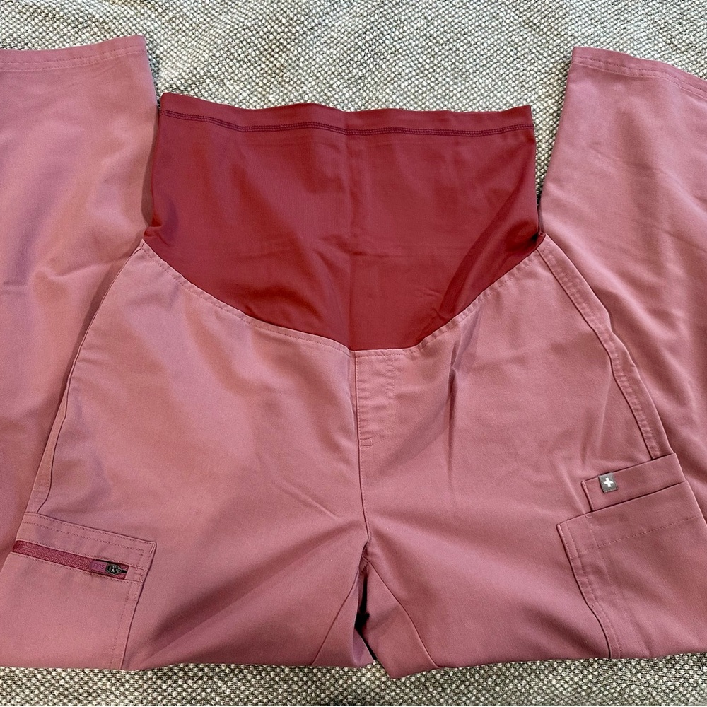 Figs Mauve Technical Collection Scrub Pants